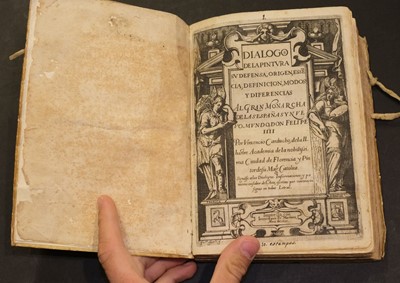 Lot 267 - Carducho (Vicente). Dialogos de la pintura, 1st edition, 1633