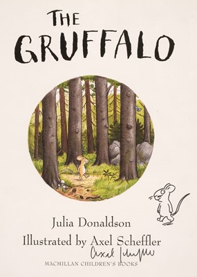 Lot 543 - Donaldson (Julia). The Gruffalo, London: Macmillan Children's Books, signed