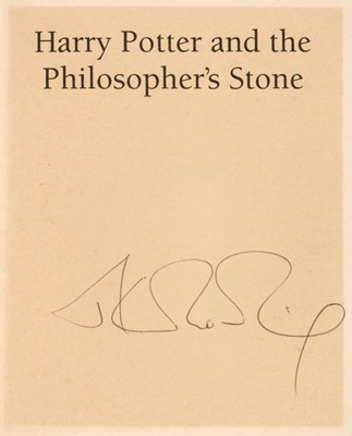 Lot 888 - 1998 Rowling (J.K). Harry Potter and the Philosopher's Stone, signed, London: Bloomsbury, 1998