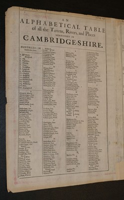 Lot 78 - Cambridgeshire. Speed (John), Cambridgshire described..., 1676