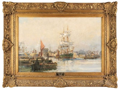 Lot 334 - Early C20th Mason (Frank Henry, 1875-1965). Lavender Bay, Rotherhithe, oil on canvas