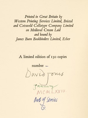 Lot 878 - 1974 Jones (David). The Sleeping Lord, 1974