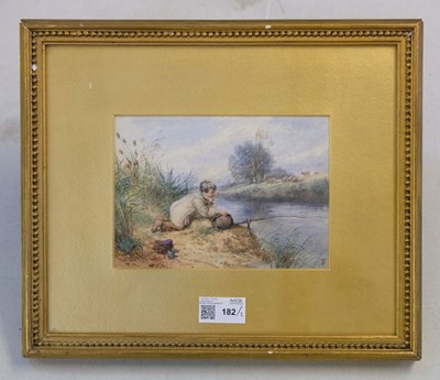 Lot 182 - Foster (Myles Birket, 1825-1899). Boy Fishing, watercolour