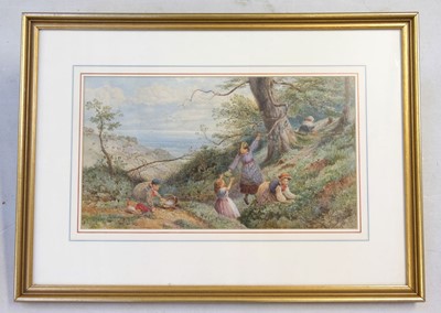 Lot 182 - Foster (Myles Birket, 1825-1899). Boy Fishing, watercolour