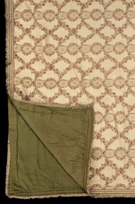 Lot 636 - Curtains. A pair of brocade curtains, early 20th century