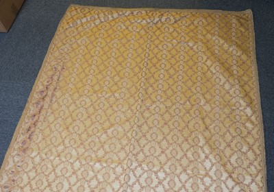 Lot 636 - Curtains. A pair of brocade curtains, early 20th century