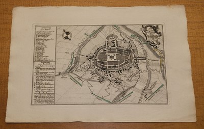 Lot 132 - Poland. A collection of 20 plans of Fortified Towns and Cities, mostly 18th-century