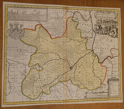Lot 135 - Poland/Silesia. A collection of seven maps, mostly 17th & 18th century
