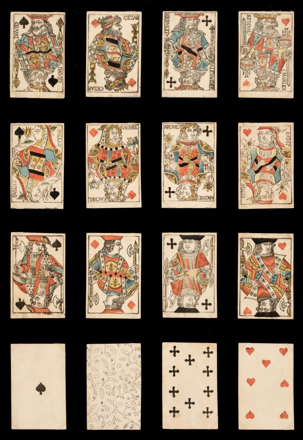 Lot 462 - Belgian playing cards. Provincial variant of