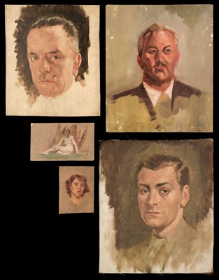 Lot 344 - Mackey (Haydn Reynolds, 1883-1979). A group of 6 sketches, oil