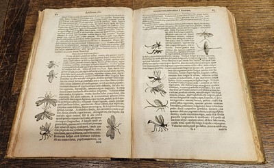 Lot 82 - Moffet (Thomas). Insectorum siue Minimorum animalium theatrum..., 1634