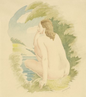 Lot 644 - Jones (Harold, 1904-1992). Sitting Nude