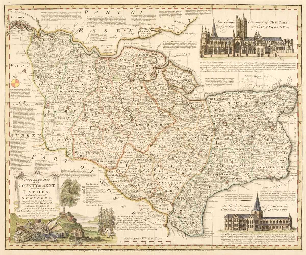 Lot 140 - Southern England. A collection of 40 maps, 17th - 19th century