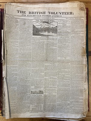 Lot 237 - Manchester Newspapers. A collection of Manchester newspapers, late 18th & early 19th c.