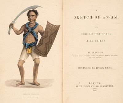 Lot 292 - Butler (John). A Sketch of Assam: With some account of the Hill tribes..., 1847