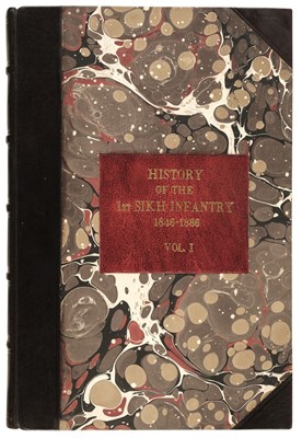 Lot 12 - 1st Sikh Infantry. History of the 1st Sikh Infantry..., 4 volumes, 1929