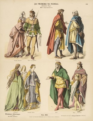 Lot 253 - Costume. Zur Geschichte der Costume, 2 volumes, Munich: Braun & Schneider, [circa 1880]