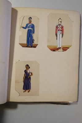Lot 26 - Mica Paintings. An Album containing 85 paintings, circa 1850