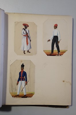 Lot 26 - Mica Paintings. An Album containing 85 paintings, circa 1850