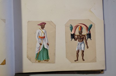 Lot 26 - Mica Paintings. An Album containing 85 paintings, circa 1850