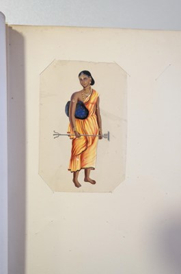 Lot 26 - Mica Paintings. An Album containing 85 paintings, circa 1850