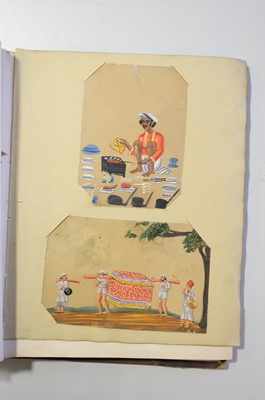Lot 26 - Mica Paintings. An Album containing 85 paintings, circa 1850
