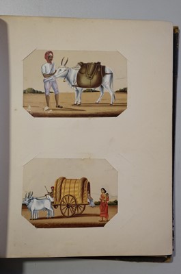 Lot 26 - Mica Paintings. An Album containing 85 paintings, circa 1850