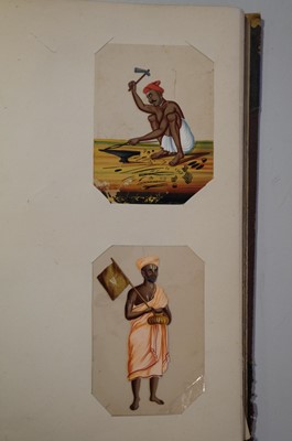 Lot 26 - Mica Paintings. An Album containing 85 paintings, circa 1850
