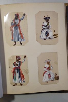 Lot 26 - Mica Paintings. An Album containing 85 paintings, circa 1850