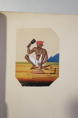 Lot 26 - Mica Paintings. An Album containing 85 paintings, circa 1850