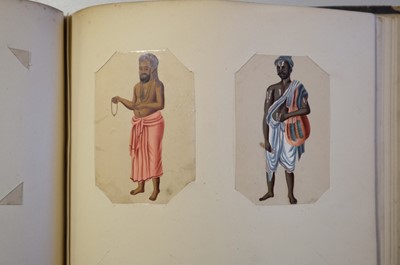 Lot 26 - Mica Paintings. An Album containing 85 paintings, circa 1850