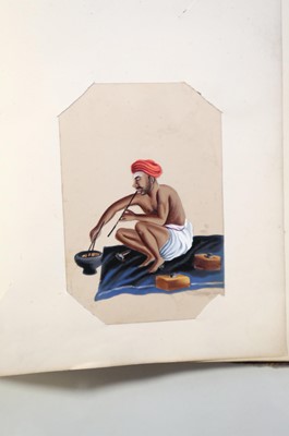 Lot 26 - Mica Paintings. An Album containing 85 paintings, circa 1850