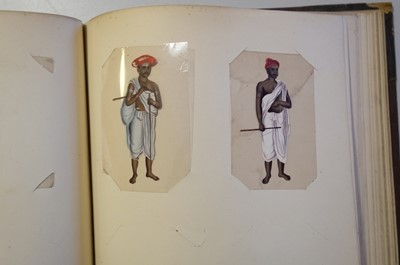 Lot 26 - Mica Paintings. An Album containing 85 paintings, circa 1850