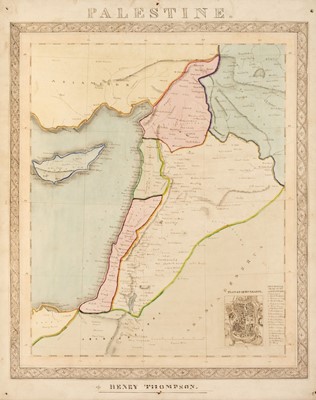 Lot 118 - Manuscript Maps. Thompson (Henry), Palestine, circa 1850