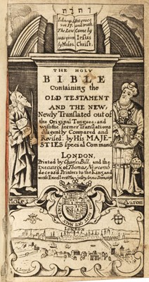 Lot 224 - Bible [English]. The Holy Bible containing the Old Testament, and the New, [1699]