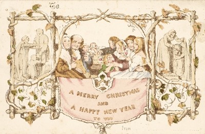 Lot 437 - Christmas Card. A Merry Christmas and a Happy New Year to You, London: De La Rue & Co, [1881]