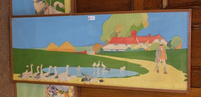 Lot 111 - Life on the Farm, circa 1920, colour lithograph on wove paper