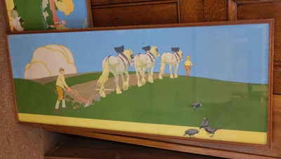 Lot 111 - Life on the Farm, circa 1920, colour lithograph on wove paper