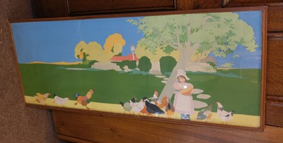 Lot 111 - Life on the Farm, circa 1920, colour lithograph on wove paper