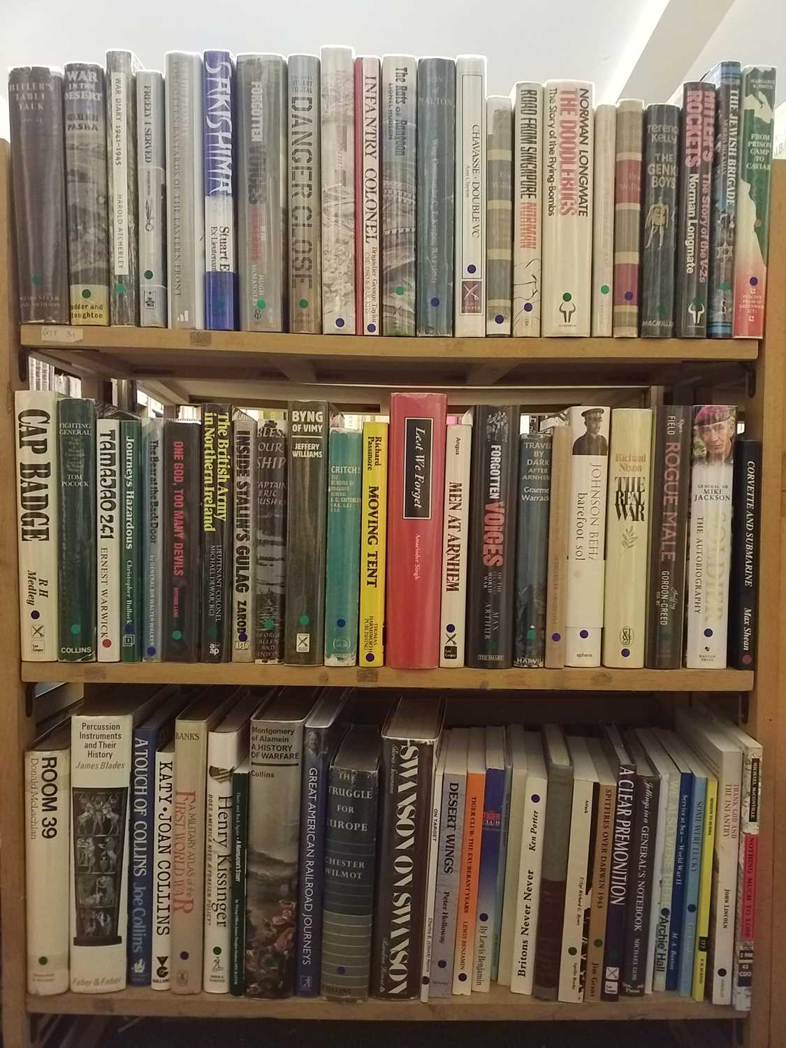 Lot 370 - Military. A collection of signed military reference