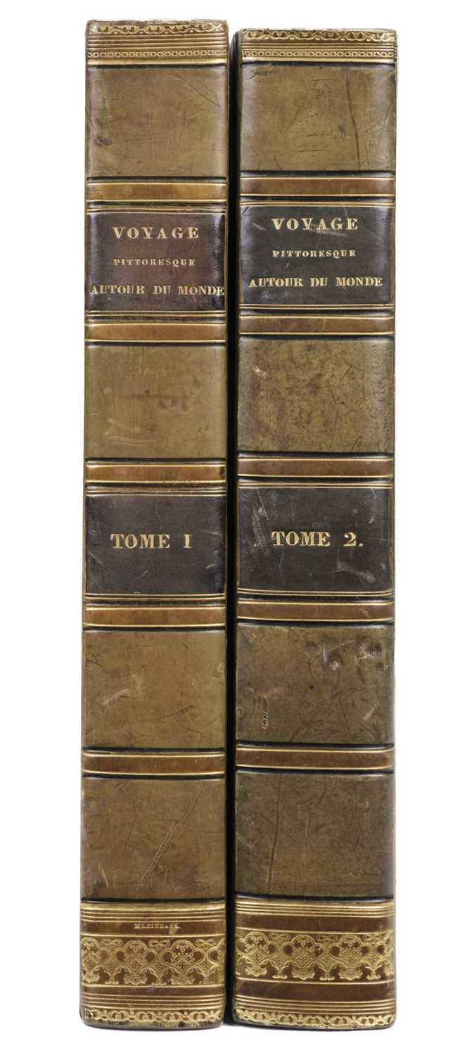 Lot 10 - Dumont d'Urville (Jules Sebastien Cesar). Voyage Pittoresque Autour du Monde, 2 vols., 1834-35