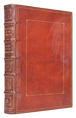 Lot 291 - Binding. Catalogue of the Books in the Library at the Assay Office Birmingham, 1914