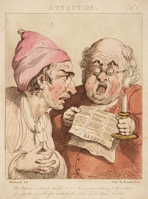 Lot 293 - Rowlandson (Thomas). Thirteen etchings of the human passions, circa 1800