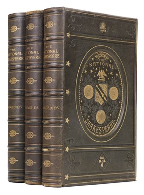 Lot 257 - Shakespeare (William). The National Shakespeare: A Facsimile of the Text of the First Folio, [1888-89]