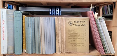 Lot 396 - The Viking & Anglo Saxon.  A collection of Viking & Anglo Saxon era history reference