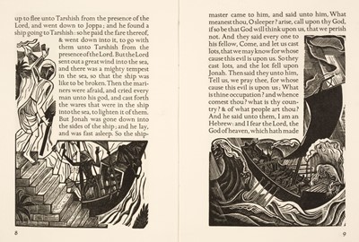 Lot 740 - Jones (David, illustrator). The Book of Jonah taken from the Authorised Version of King James I