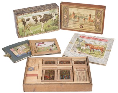 Lot 503 - Games. A collection of 19th and early 20th century games, including The Game of Spellicans