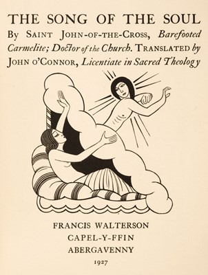 Lot 722 - Gill (Eric, illustrator). The Song of the Soul by Saint John-of-the-Cross, Barefooted Carmelite