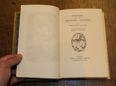 Lot 764 - Sassoon (Siegfried). Memoirs of an Inventory Officer, with illustrations by Barnett Freedman, 1931