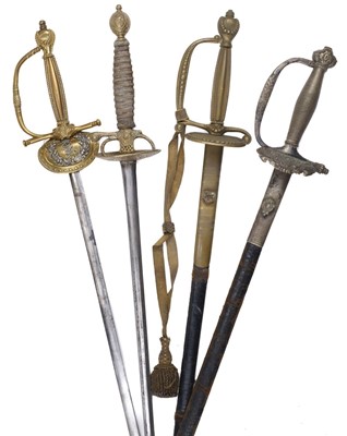 Lot 234 - Small Swords. A Continental small sword, 18th century